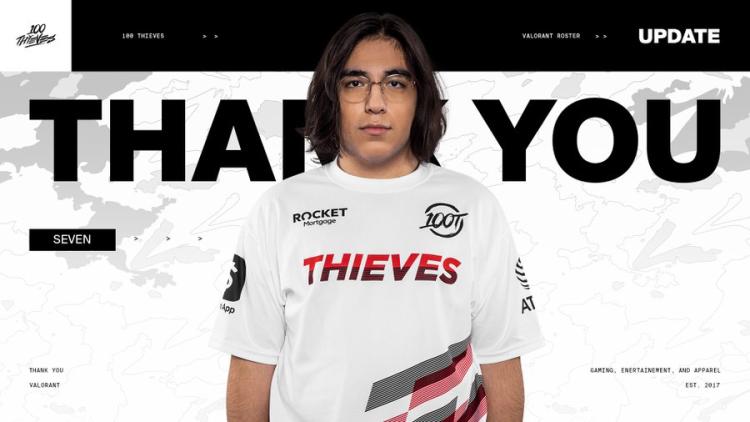 seven saiu de 100 Thieves