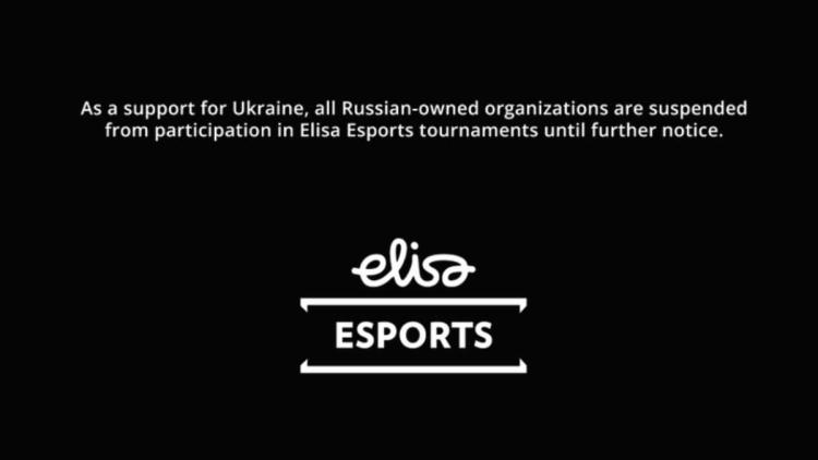 O operador do torneio Elisa Esports dispensou todas as equipes russas da participação