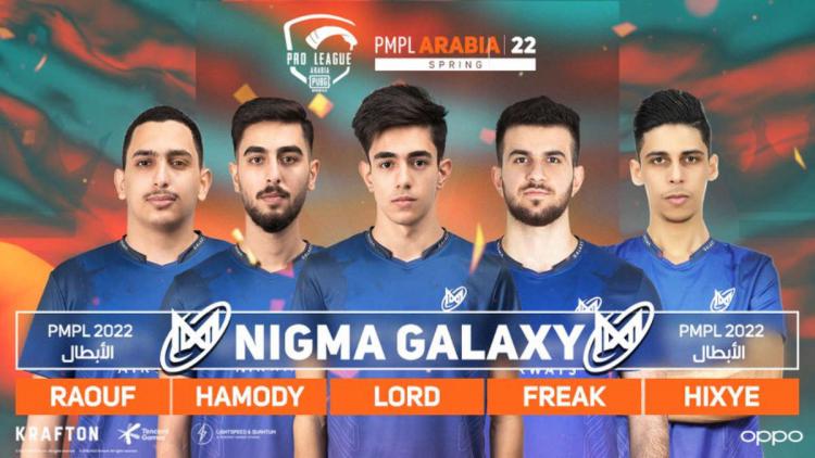 Nigma Galaxy tornou-se o campeão PUBG Mobile Pro League - Arabia Spring 2022