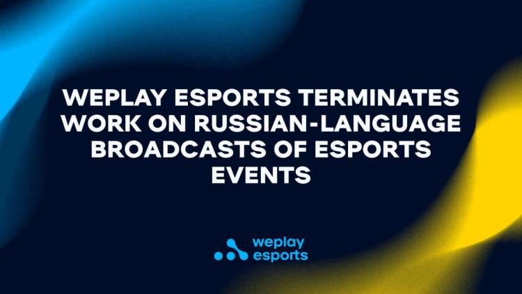 WePlay Esports suspende o suporte para projetos em russo