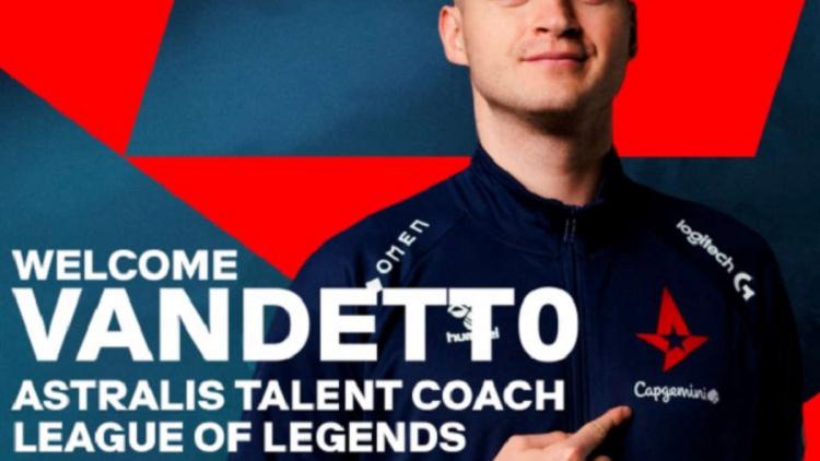 Vandett 0 tornou-se o treinador principal de Astralis Talent