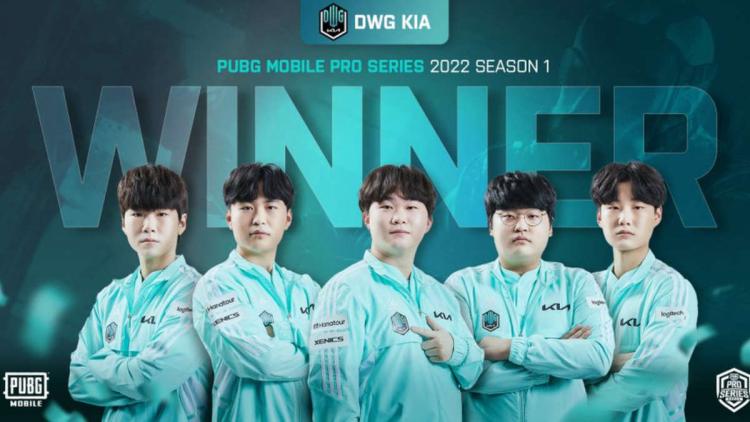 DAMWON Gaming tornou-se o vencedor de PUBG Mobile Pro Series 2022 Season 1