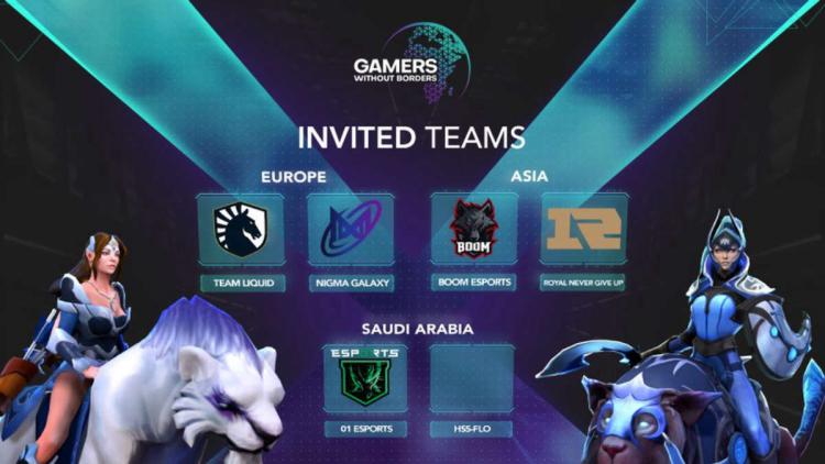 Team Liquid, Nigma Galaxy, Royal Never Give Up e BOOM Esports receberam convites para Gamers Without Borders 2022