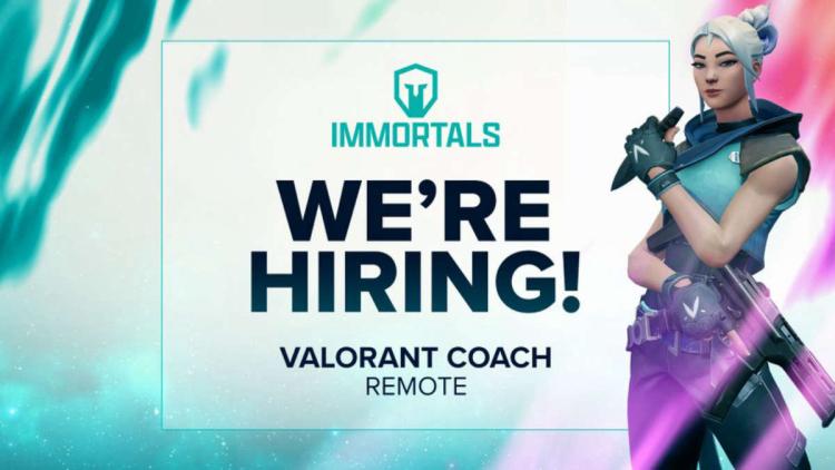 Immortals anunciou a procura de um treinador para VALORANT