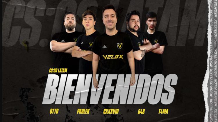 Velox Esports alterou o elenco argentino de CS:GO