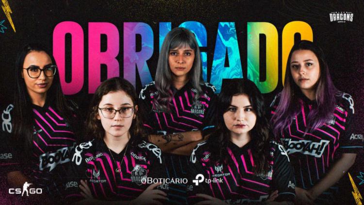 Black Dragons dissolve a lista feminina de CS:GO