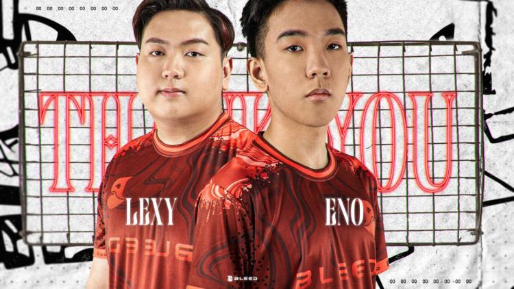 Bleed eSports se despede de LEXY e Eno