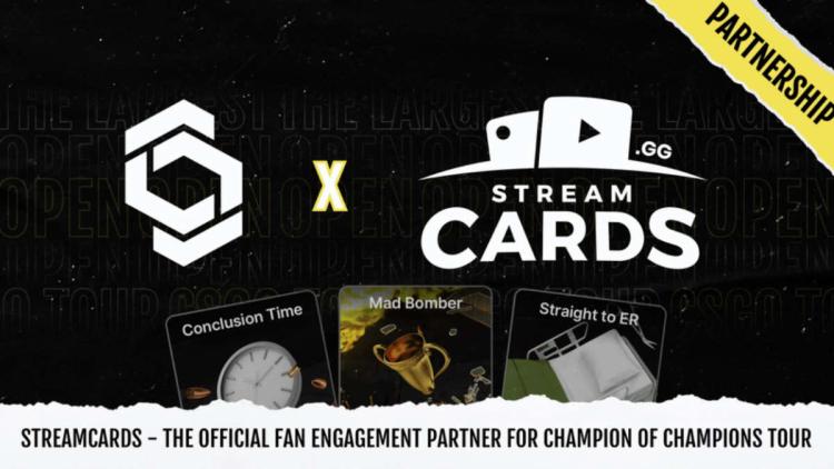 StreamCards torna-se parceiro da série de torneios Champion of Champions Tour CS:GO