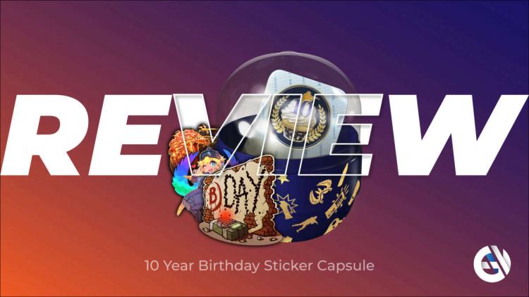 10 Years Birthday Stikcer Capsule: Revisão dos melhores adesivos de aniversário CSGO