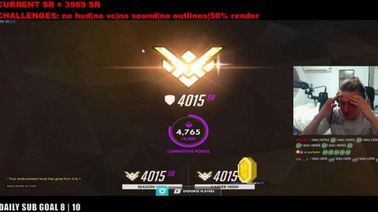 Um guerreiro em campo - um streamer de Overwatch alcançou o posto de Grande Mestre ao superar um grande desafio