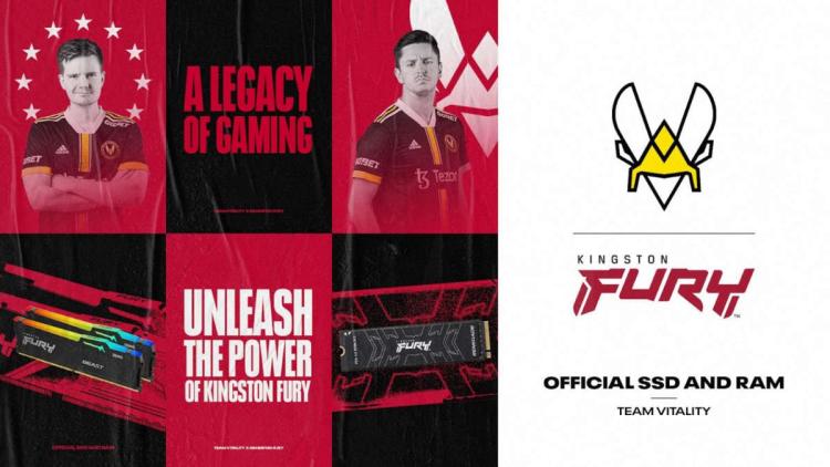 Kingston FURY torna-se um novo parceiro Team Vitality