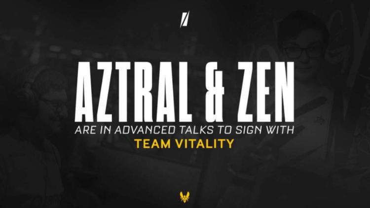 Team Vitality está negociando com AztraL e zen