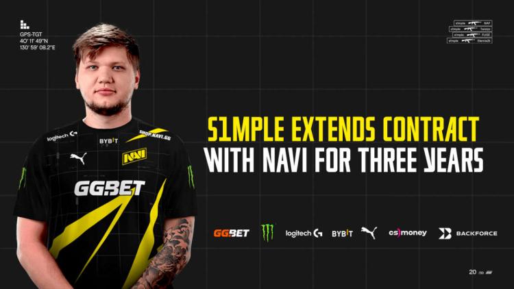 s1 mple prorrogou o contrato com a equipe Natus Vincere por pelo menos mais três anos