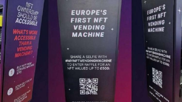 MyNFT Instalar máquina de venda automática em Londres NFT