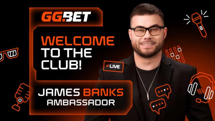 James Banks torna-se um embaixador GG.BET