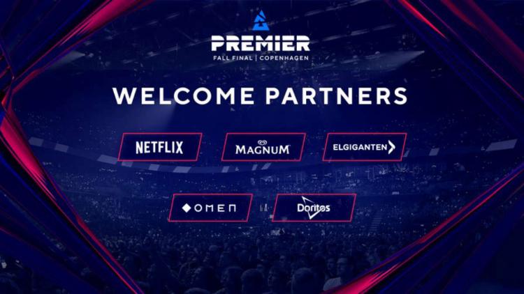 Netflix, OMEN, Elgiganten, Magnum e Doritos tornaram-se parceiros BLAST Premier Fall Finals 2022