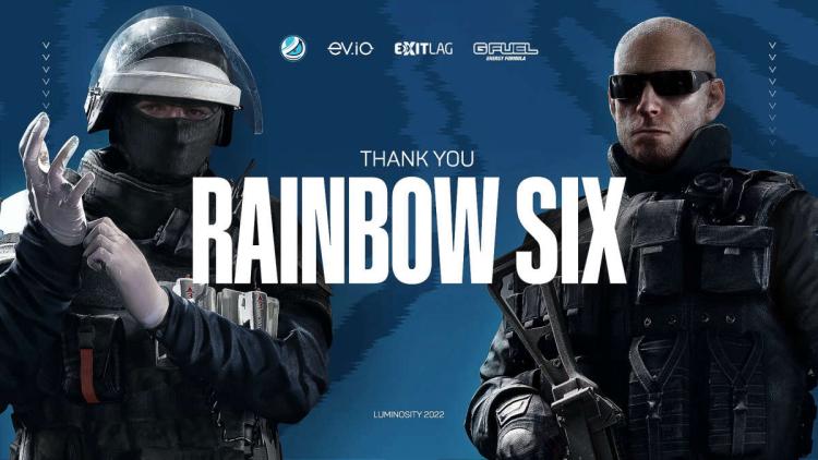 Luminosity Gaming sai do palco Rainbow Six