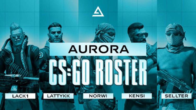 Aurora Gaming apresentou a lista atualizada de CS:GO