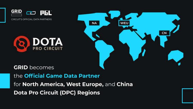 GRID Esports expande parceria com a série DPC na América do Norte, Europa Ocidental e China