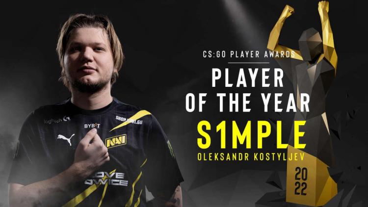 s1 mple é ESL Jogador do Ano de 2022