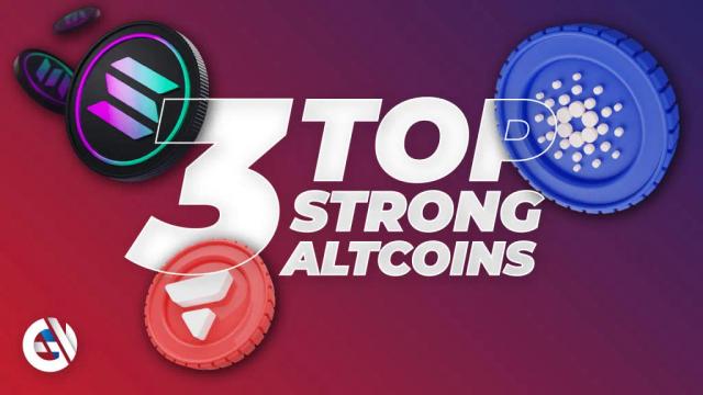 As 3 principais altcoins com fundamentos fortes