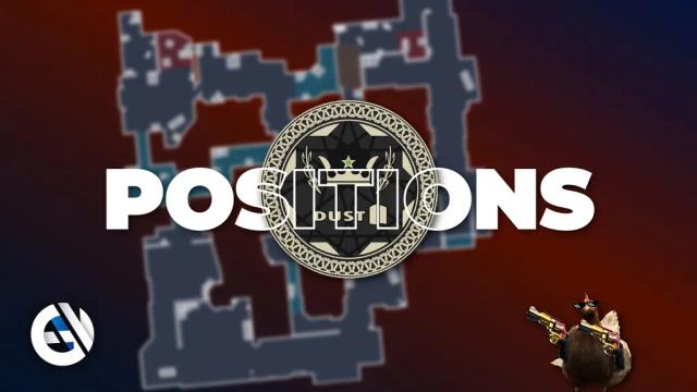 Todas as posições no mapa Dust 2 em CS:GO