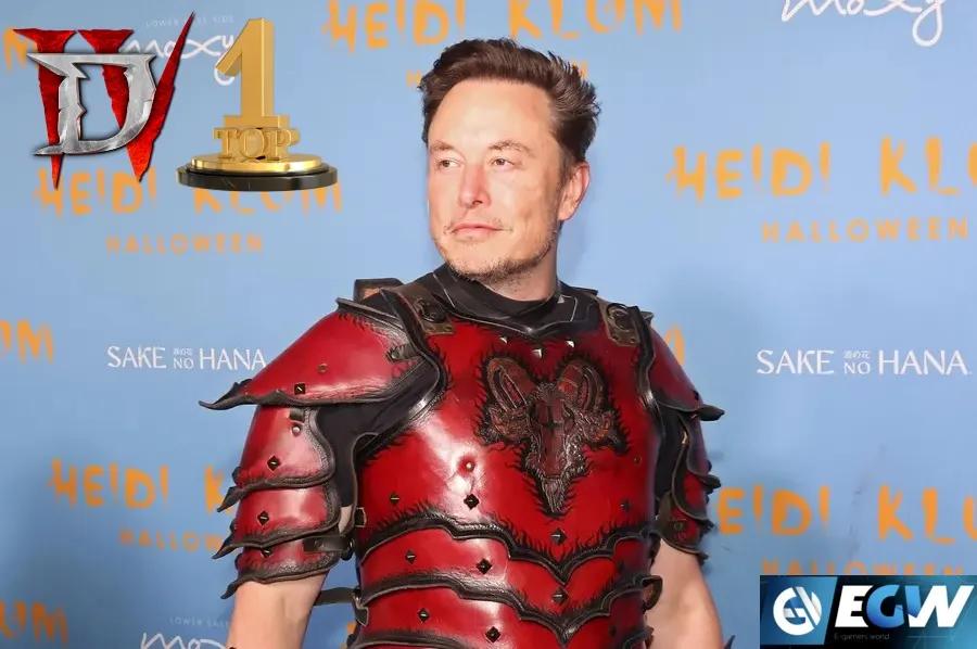 Elon Musk torna-se um candidato a melhor jogador de Diablo 4