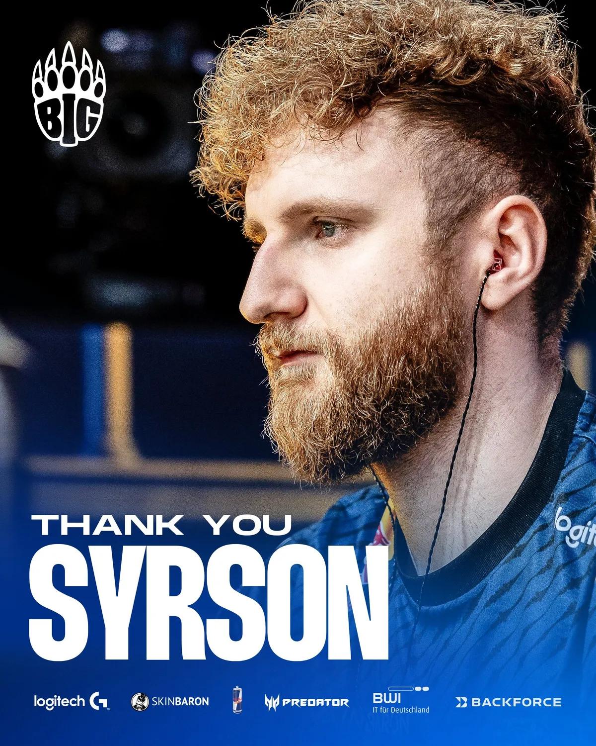 syrsoN comenta sobre sua saída do BIG
