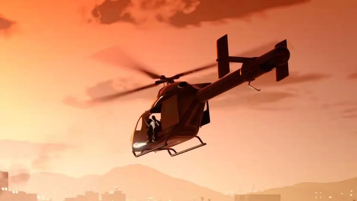 Jogador de GTA Online depara-se com uma falha hilariante num helicóptero