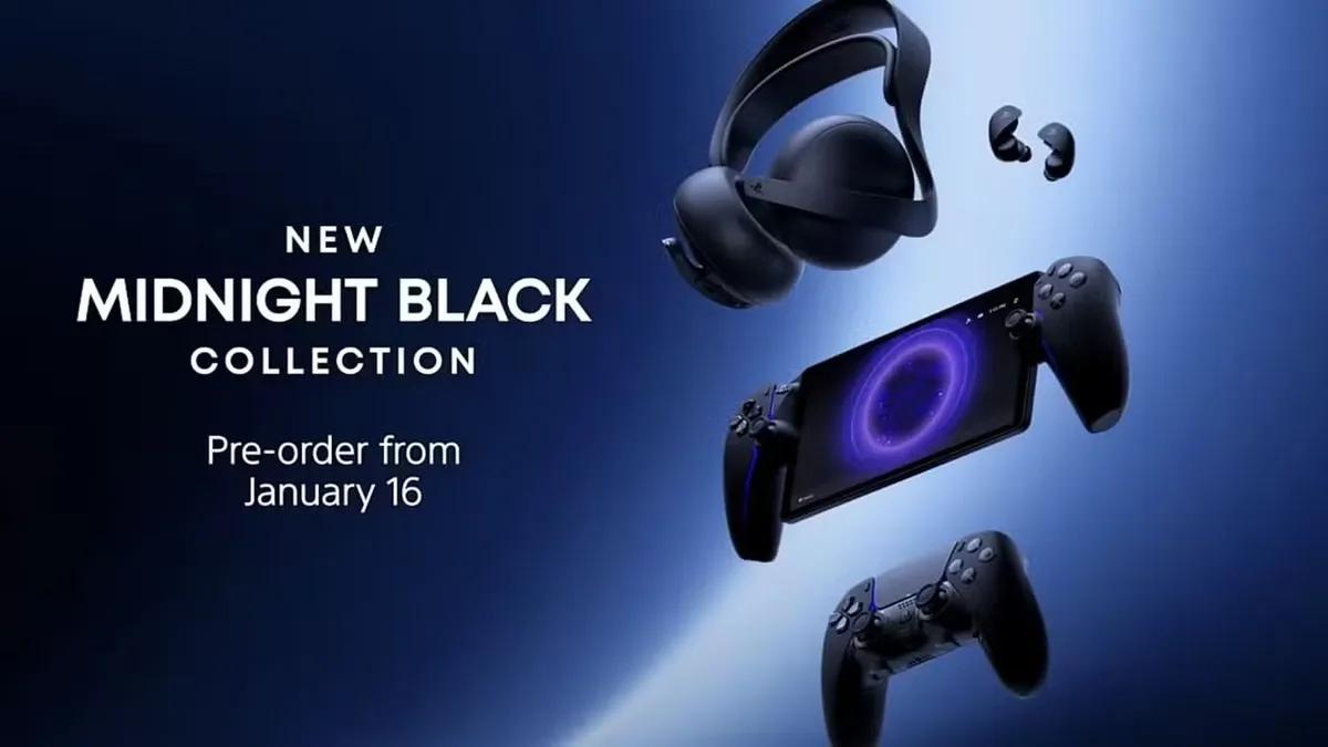 A Sony revela a coleção Midnight Black para acessórios da PlayStation 5