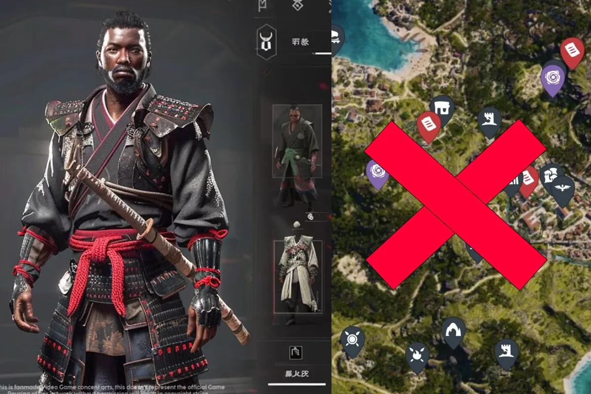 Assassin's Creed Shadows não terá ícones de mapas no sentido tradicional da série