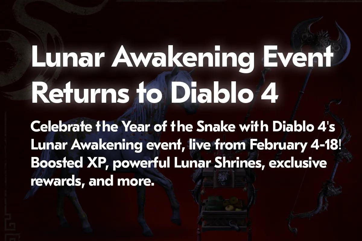 O evento Despertar Lunar está de volta a Diablo 4