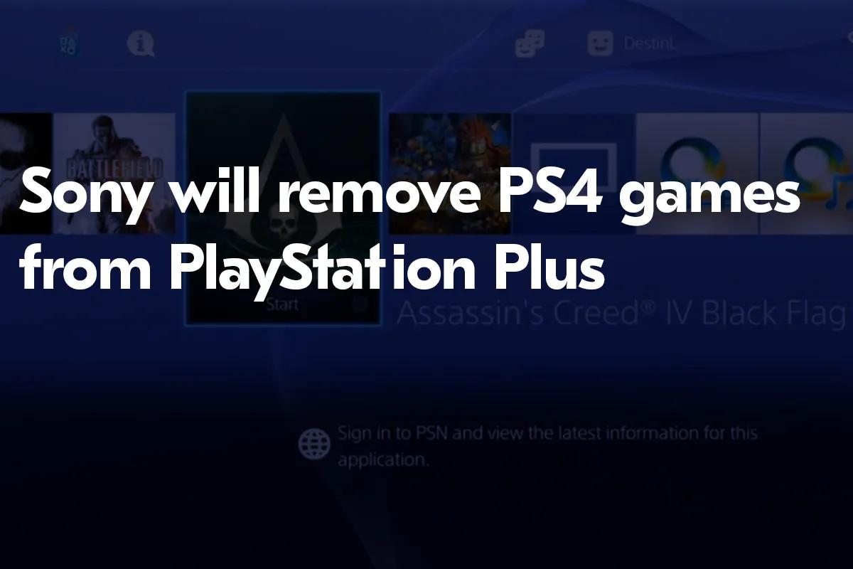 A Sony vai retirar os jogos PS4 do PlayStation Plus a partir de janeiro de 2026