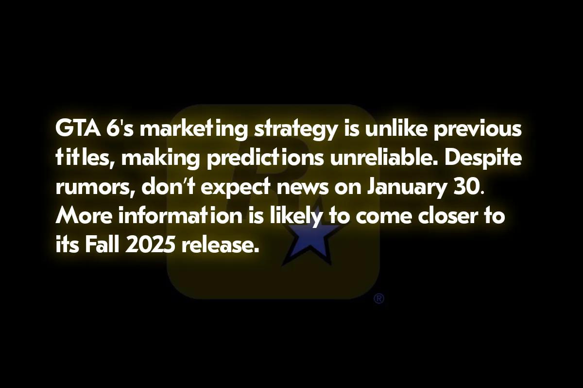 A campanha de marketing do GTA 6 é "diferente": espera-se silêncio até ao outono de 2025.