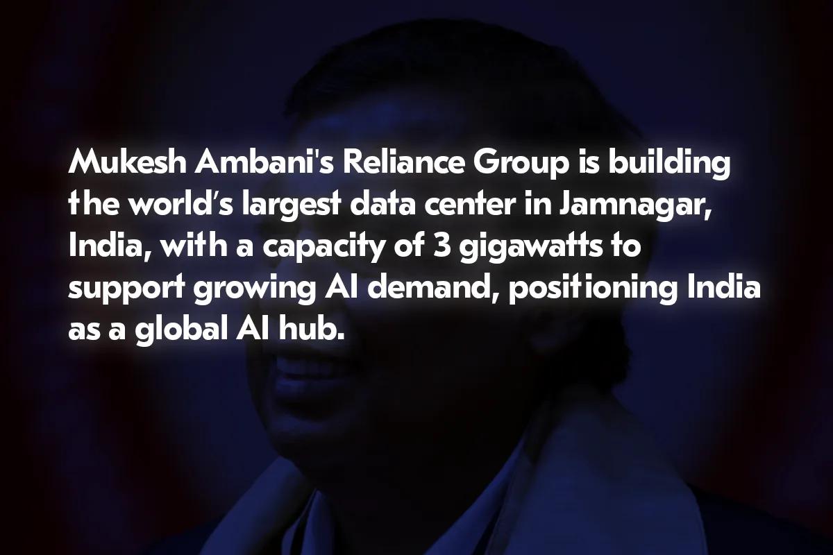 Mukesh Ambani vai construir o maior centro de dados do mundo na Índia