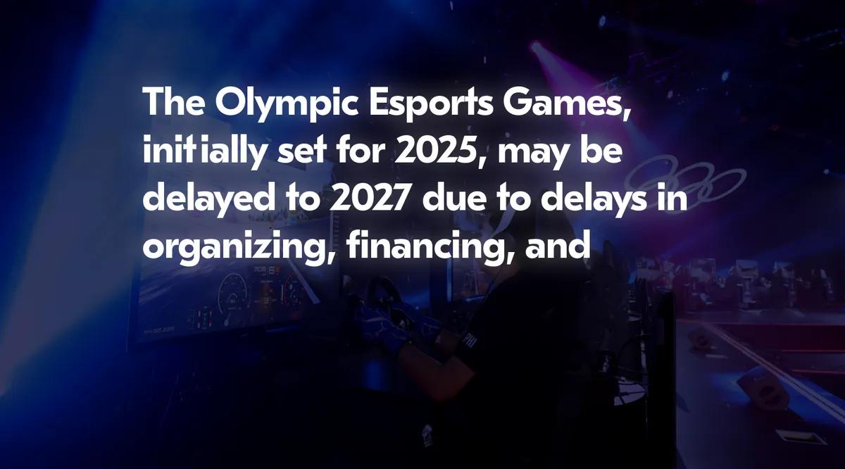 Jogos Olímpicos de Esports podem ser adiados até 2027