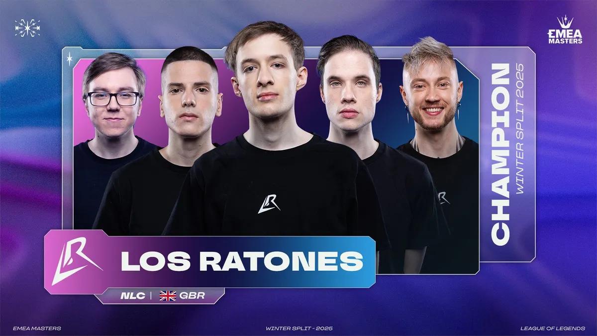 Imparável: Los Ratones conquistam o título do EMEA Masters Winter 2025