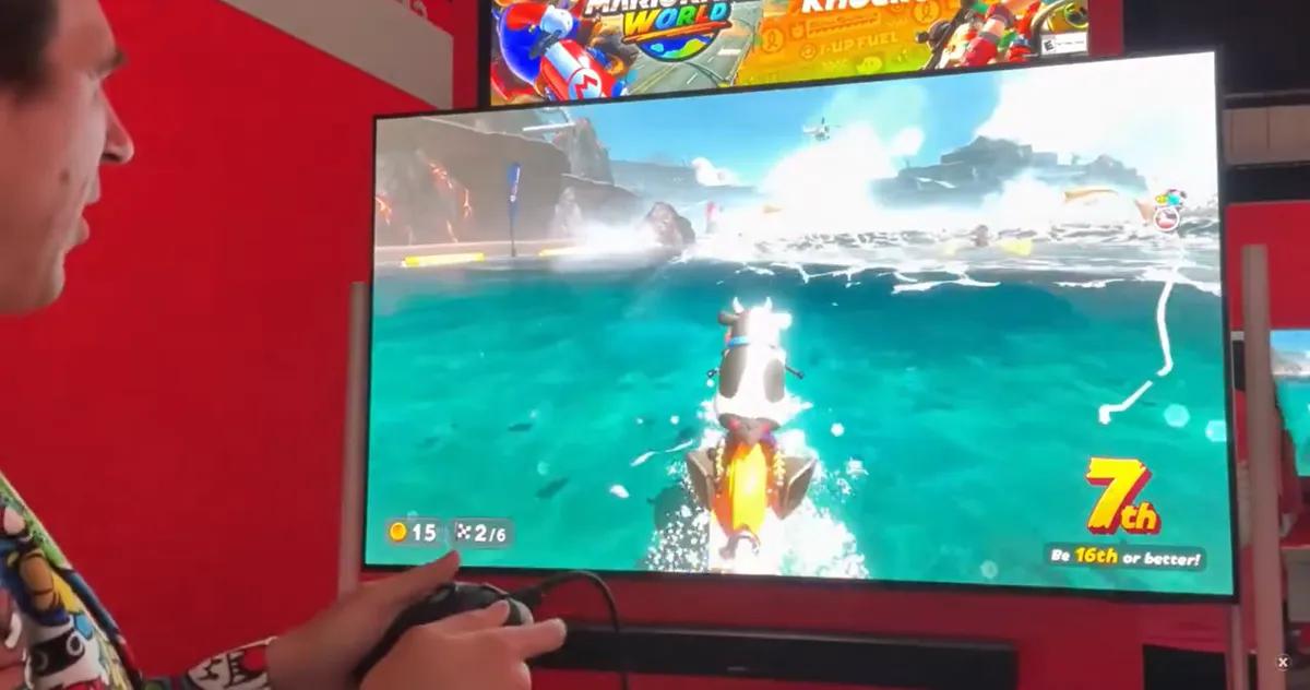 Mario Kart World em primeira mão: barcos gigantes, física da água e a aposta da Nintendo num mundo aberto