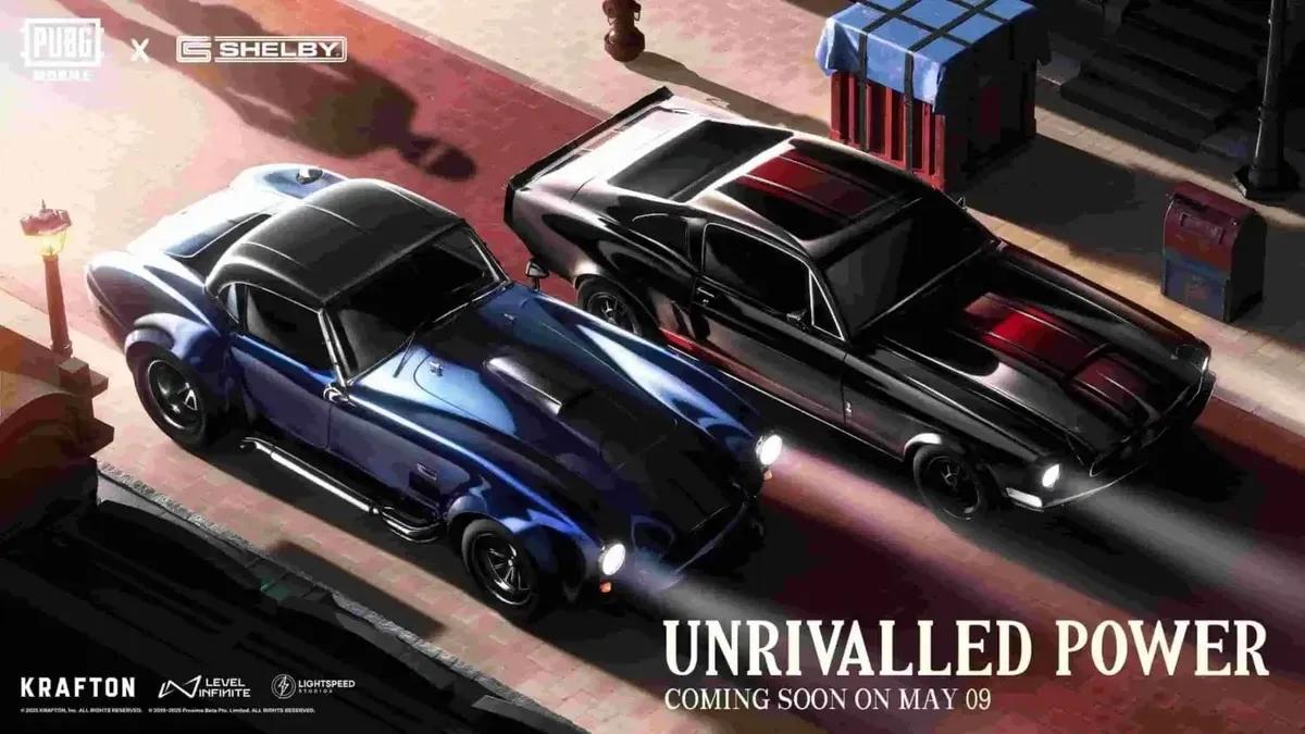 PUBG Mobile x Shelby American: Carros de alta velocidade, visuais personalizados e recompensas exclusivas no novo evento Motor Cruise