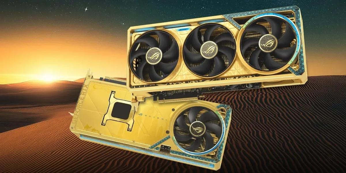 ASUS revela RTX 5090 banhada a ouro ultra-luxuosa para o mercado saudita