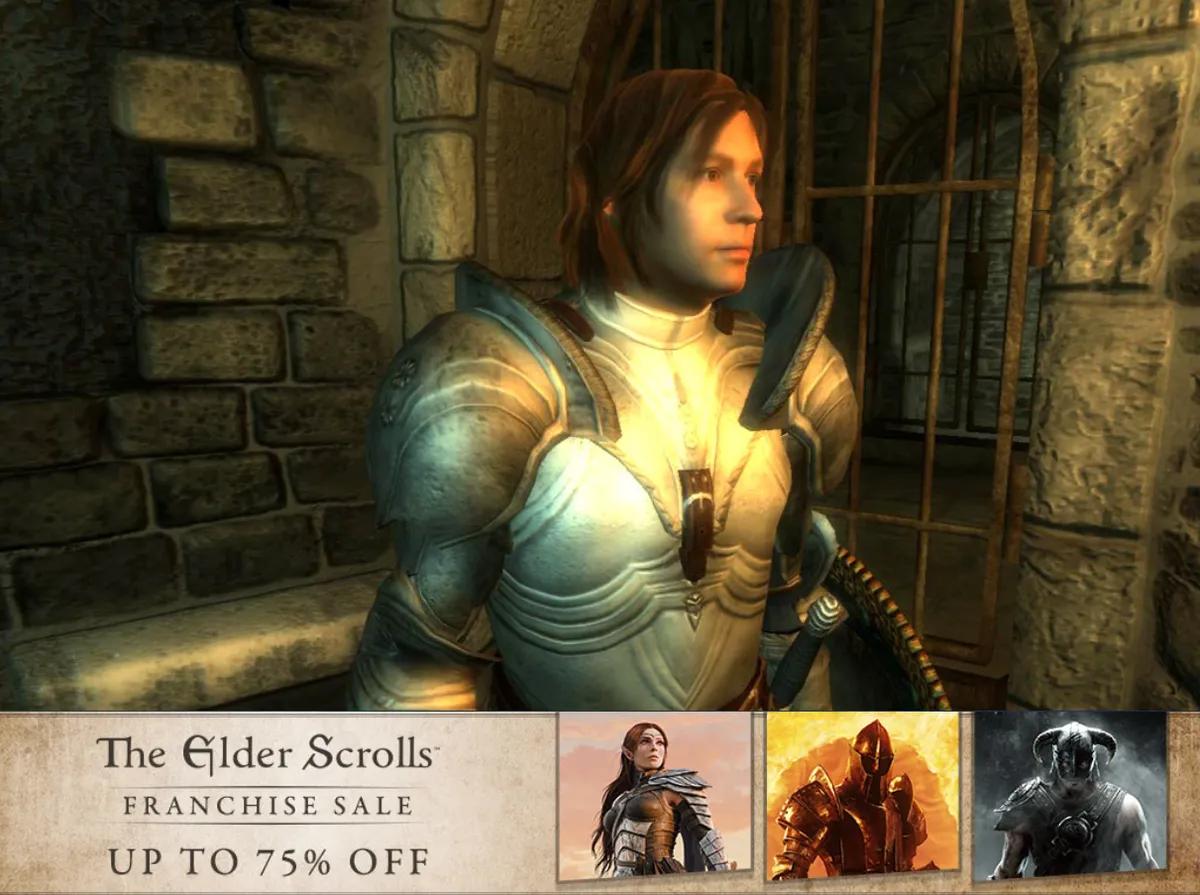 Promoção TES reduz preços de Elder Scrolls: Oblivion Remastered, Skyrim e Morrowind com até 75% de desconto