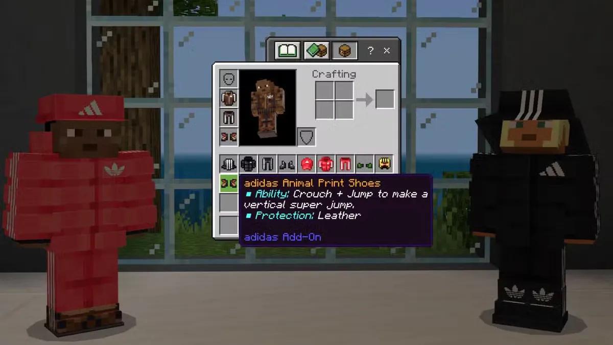 Minecraft x Adidas: DLC grátis e equipamento do mundo real já disponíveis