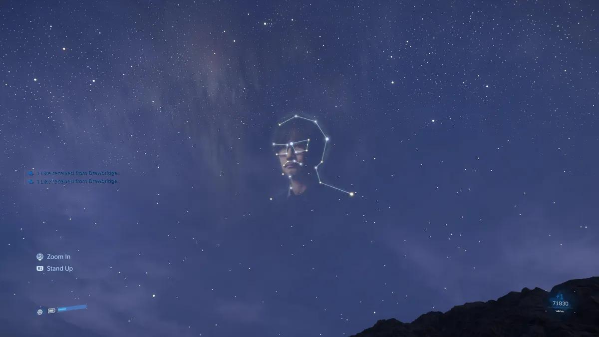 Kojima entre as estrelas? Fãs de Death Stranding 2 descobrem uma constelação oculta com a forma do rosto do criador