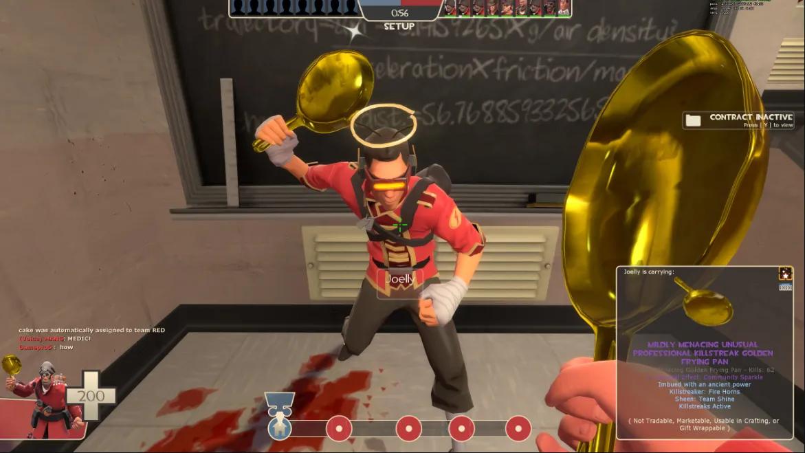 Jogador apaga frigideira dourada de $6.700, item de Team Fortress 2 pela segunda vez