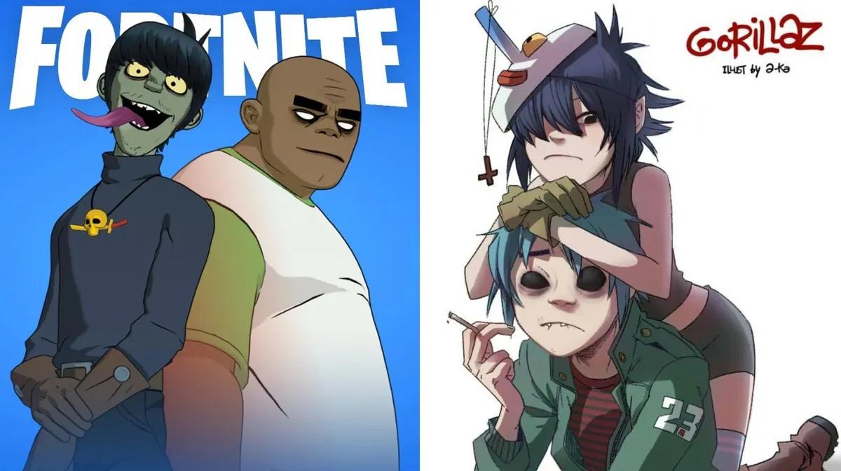 Há rumores de que as skins dos Gorillaz vão fazer parte do Festival Fortnite na 10ª temporada