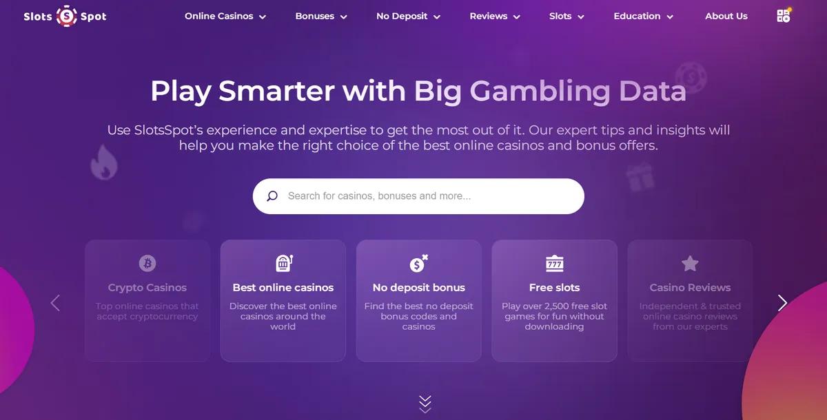 Porque é que é melhor escolher um casino online na Slotsspot?