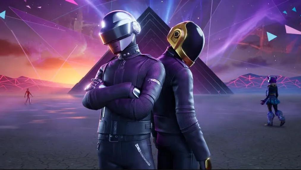 Colaboração Fortnite x Daft Punk: Skins, cosméticos e evento ao vivo