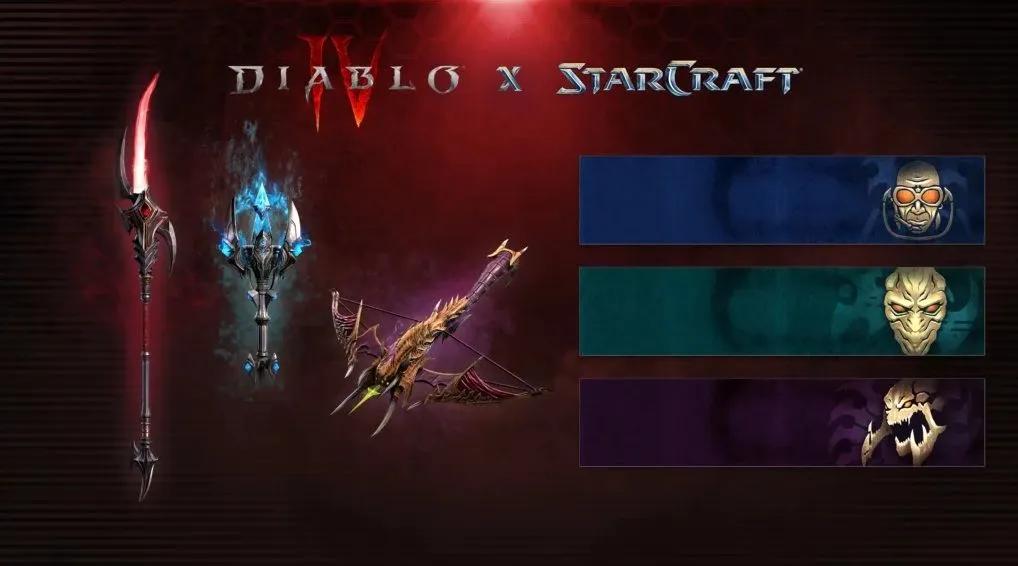Evento crossover Diablo IV x StarCraft começa com cosméticos temáticos e recompensas gratuitas