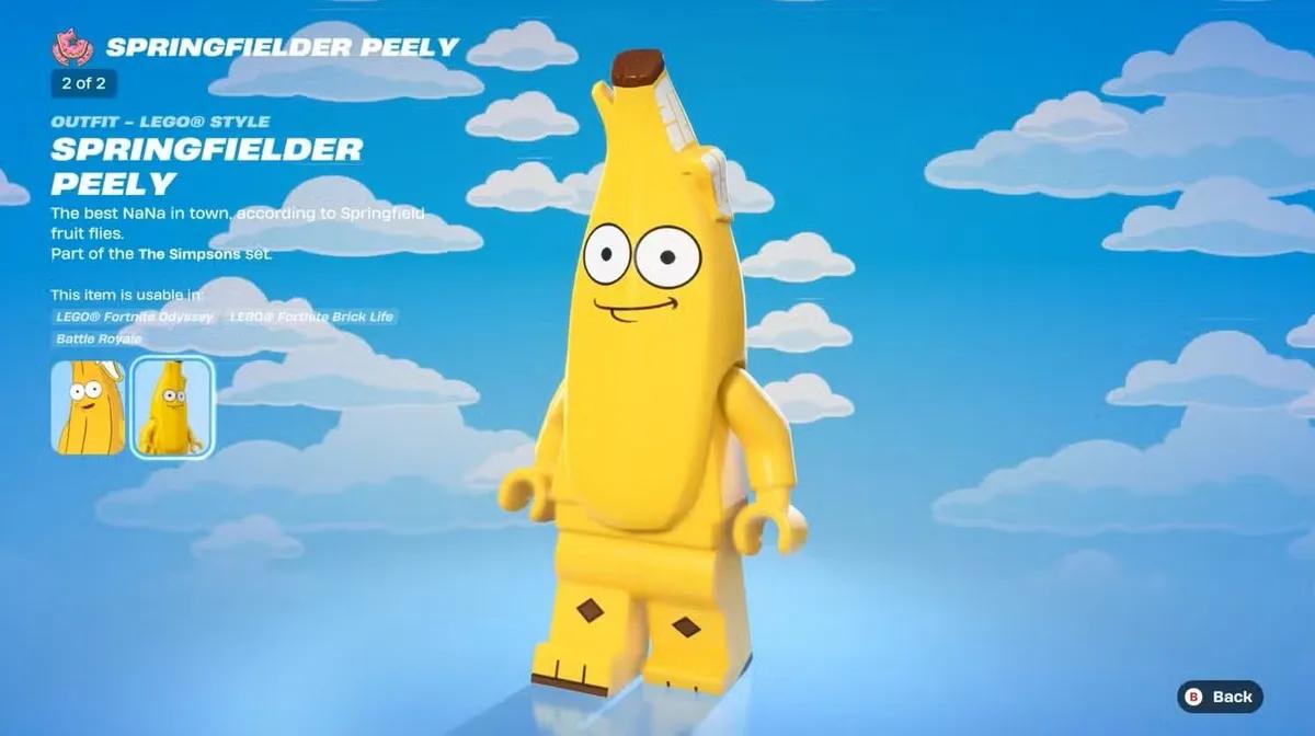 Fortnite x Os Simpsons: Como desbloquear a próxima skin Springfielder Peely