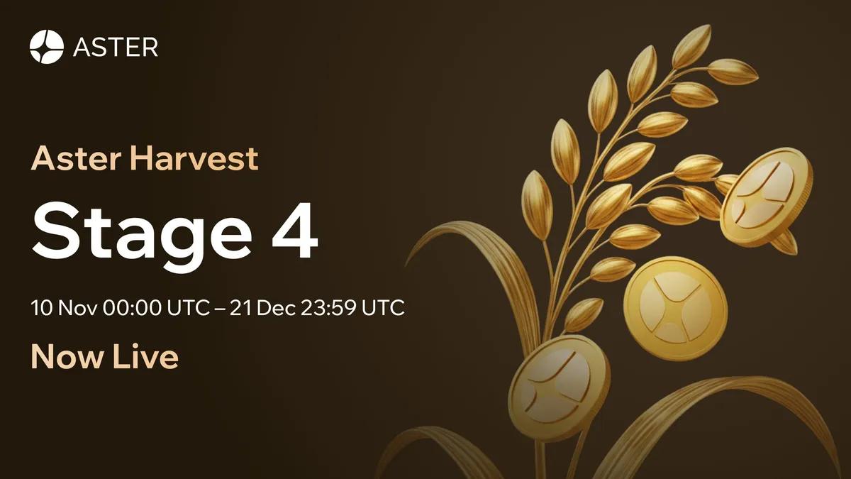Aster DEX lança a Fase 4 do Programa Harvest
